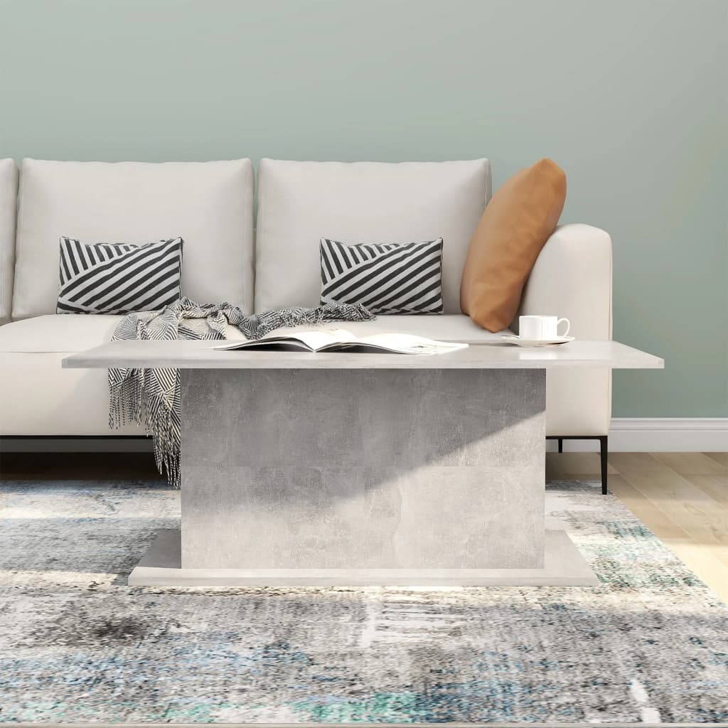 Kavos staliukas, betono pilkos spalvos, 102x55,5x40cm, MDP