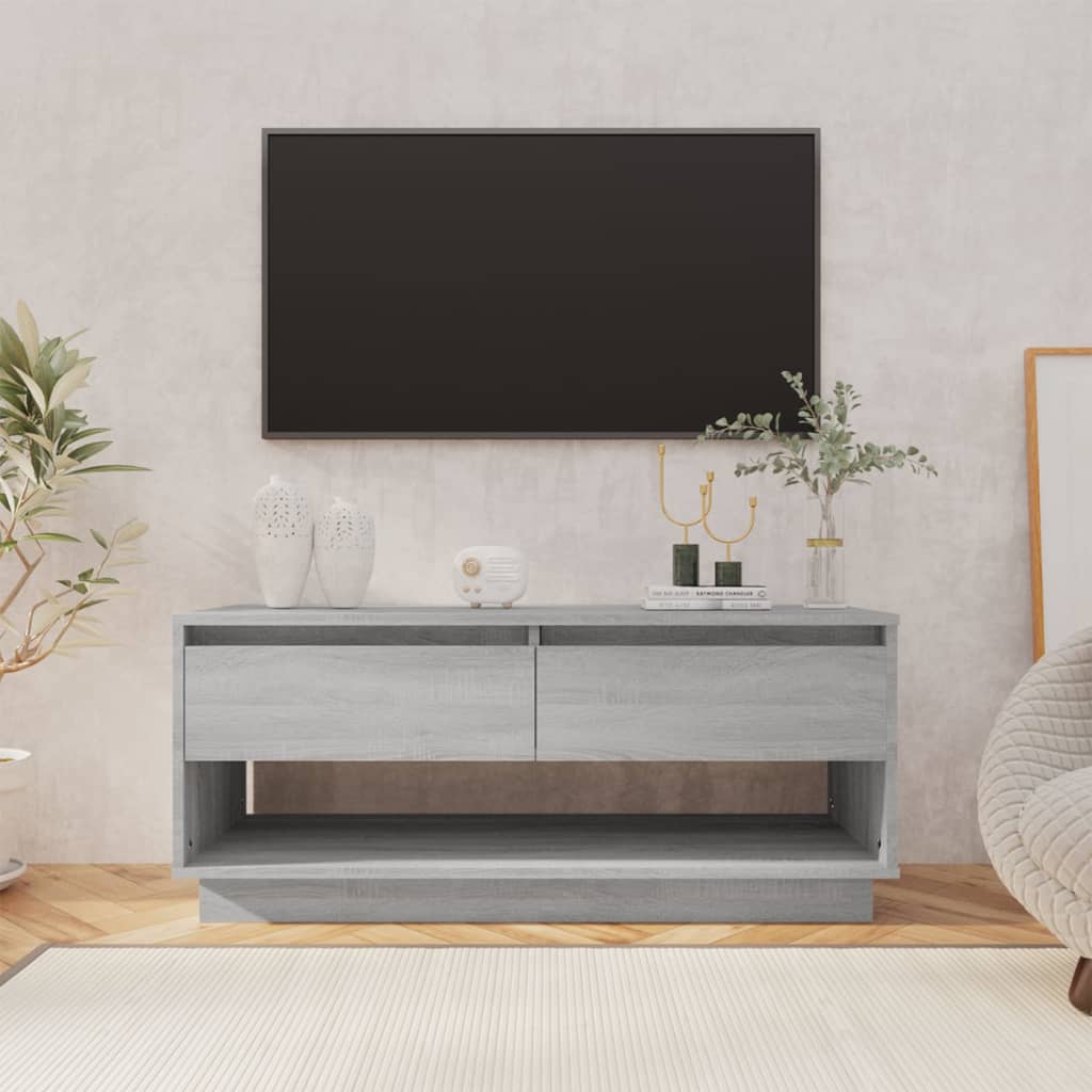 Televizoriaus spintelė, pilka ąžuolo, 102x41x44cm, mediena