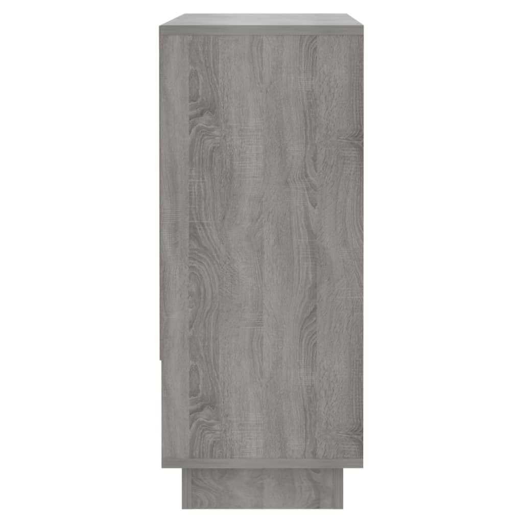 Sideboard, grey oak, 97x31x75cm, engineered wood