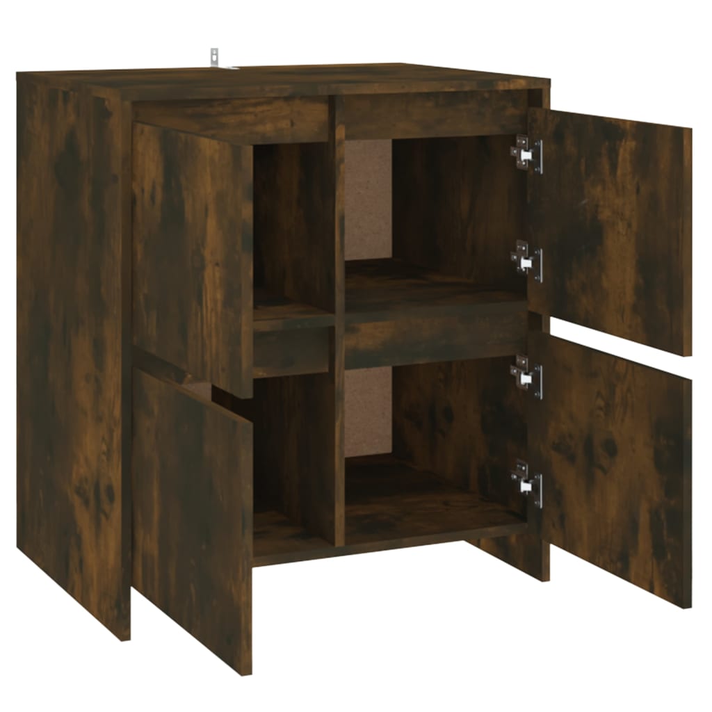 Sideboard, smoked oak, 70x41x75cm, engineered wood