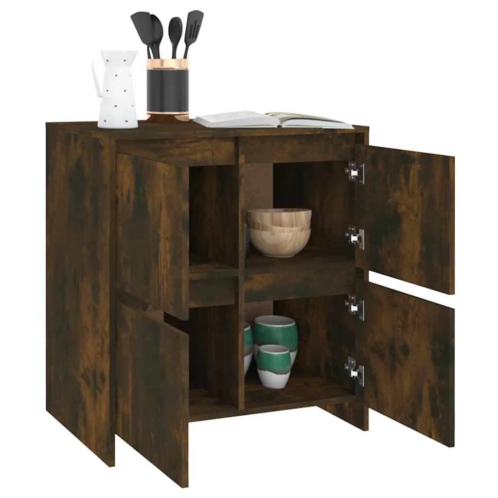 Sideboard, smoked oak, 70x41x75cm, engineered wood