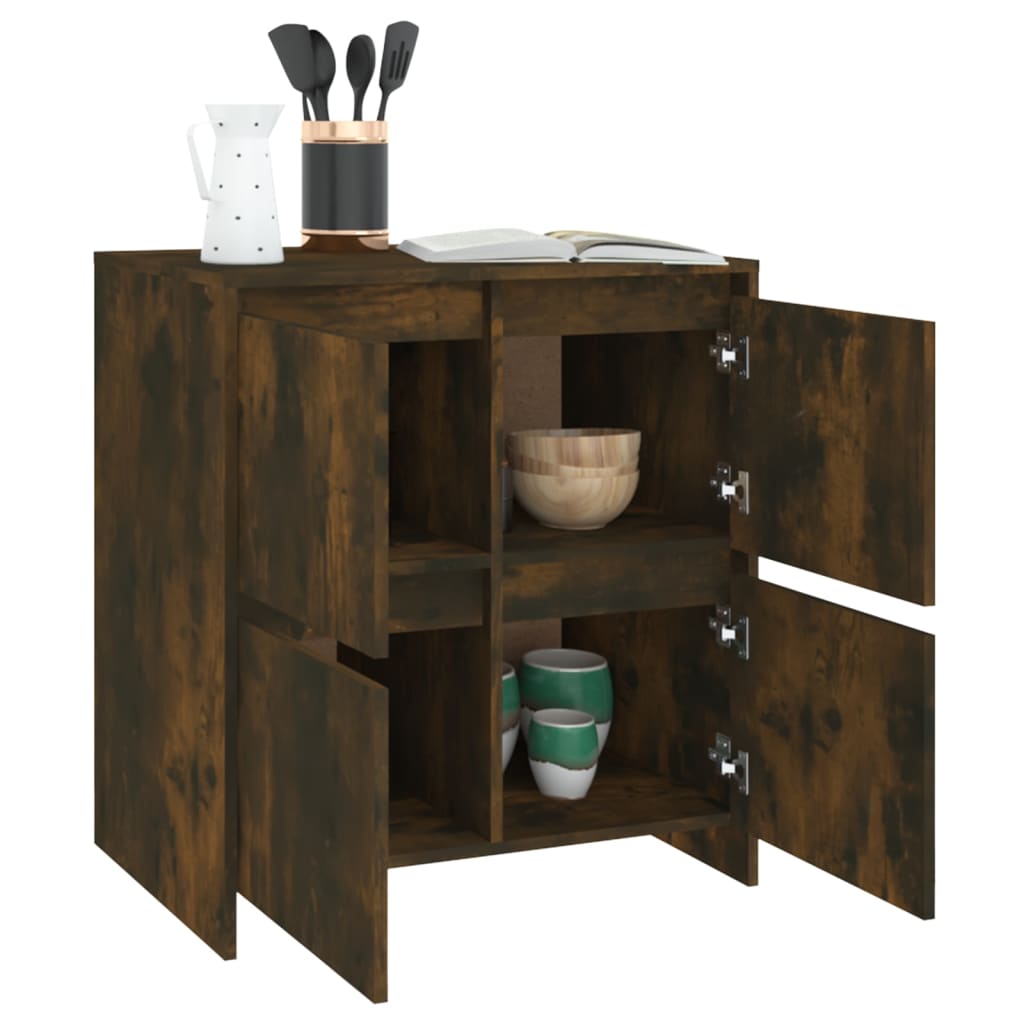 Sideboard, smoked oak, 70x41x75cm, engineered wood