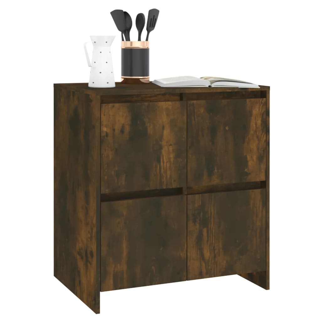 Sideboard, smoked oak, 70x41x75cm, engineered wood