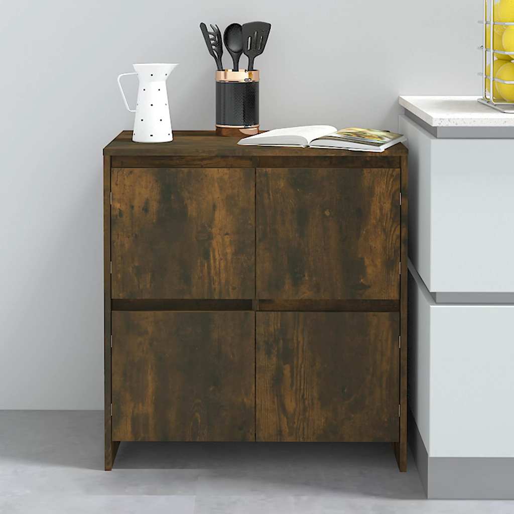 Sideboard, smoked oak, 70x41x75cm, engineered wood