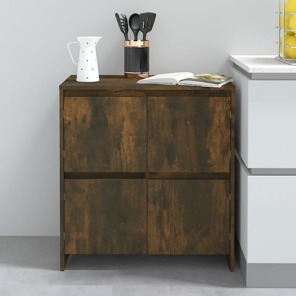 Sideboard, smoked oak, 70x41x75cm, engineered wood