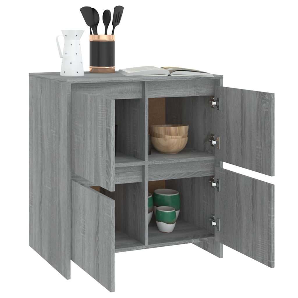 Sideboard, grey oak, 70x41x75cm, engineered wood