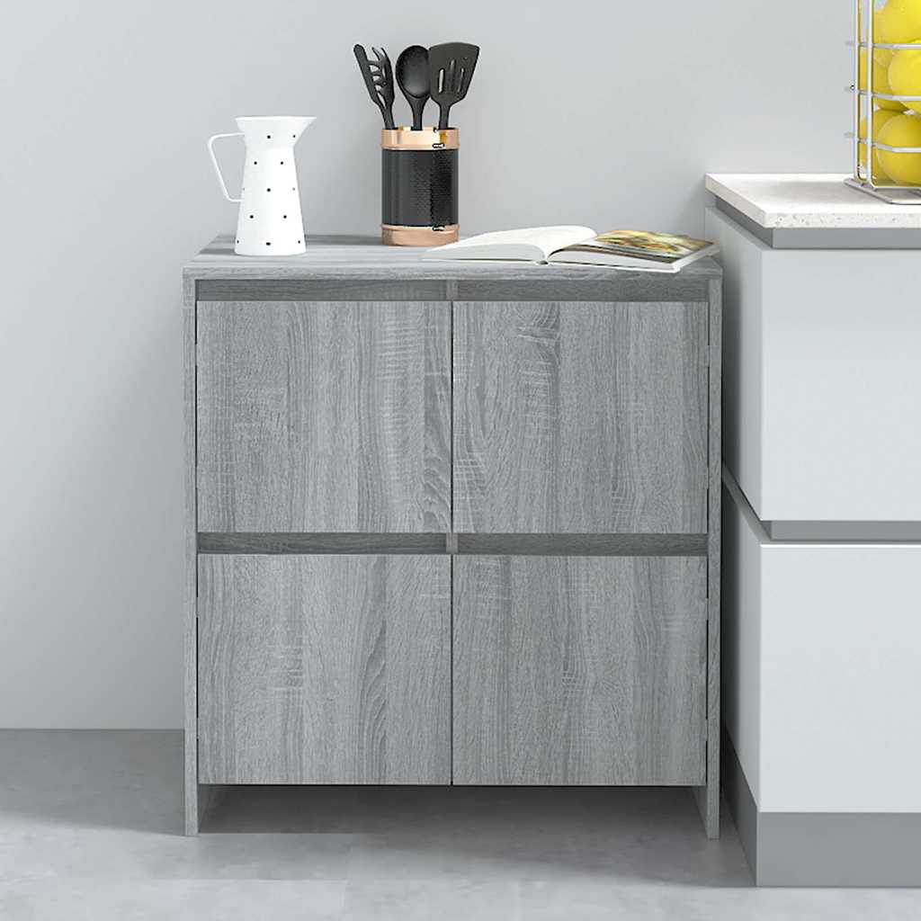 Sideboard, grey oak, 70x41x75cm, engineered wood