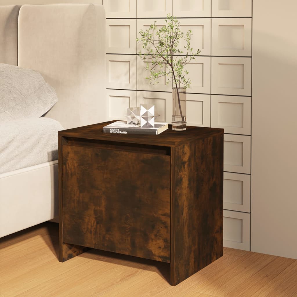 Bedside tables, 2 pcs., smoked oak, 45x34x44.5cm, MFC