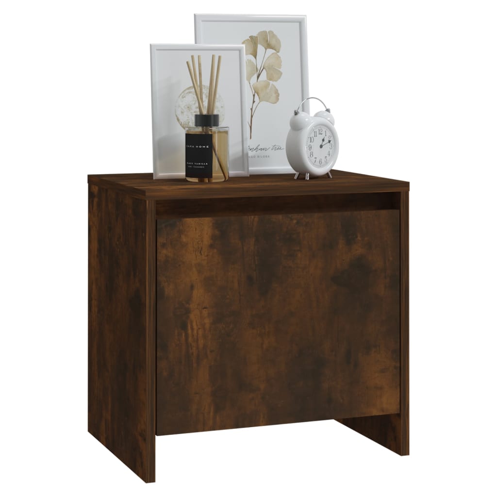 Bedside tables, 2 pcs., smoked oak, 45x34x44.5cm, MFC