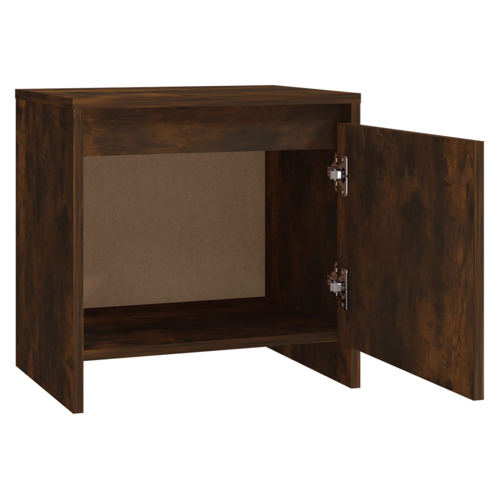 Bedside tables, 2 pcs., smoked oak, 45x34x44.5cm, MFC