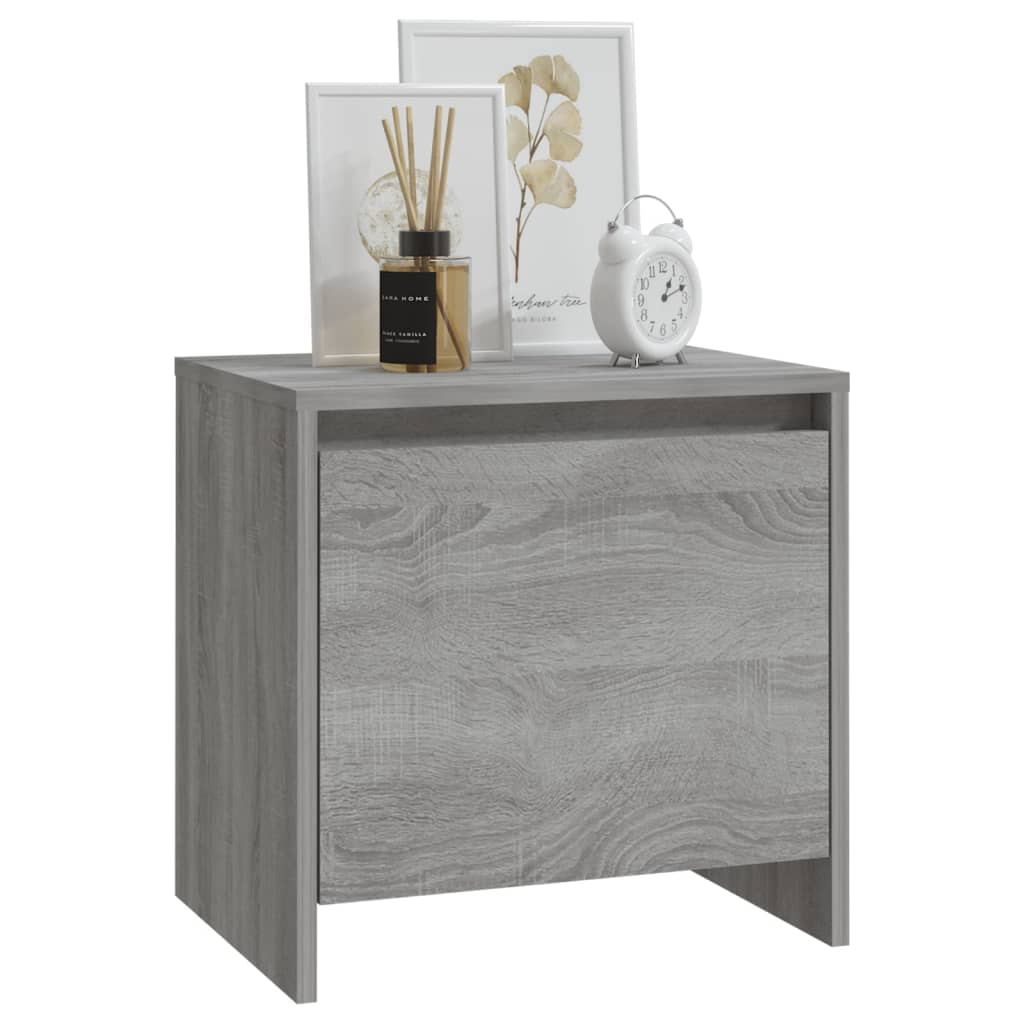 Nightstands, 2 pcs., gray oak, 45x34x44.5cm, wood