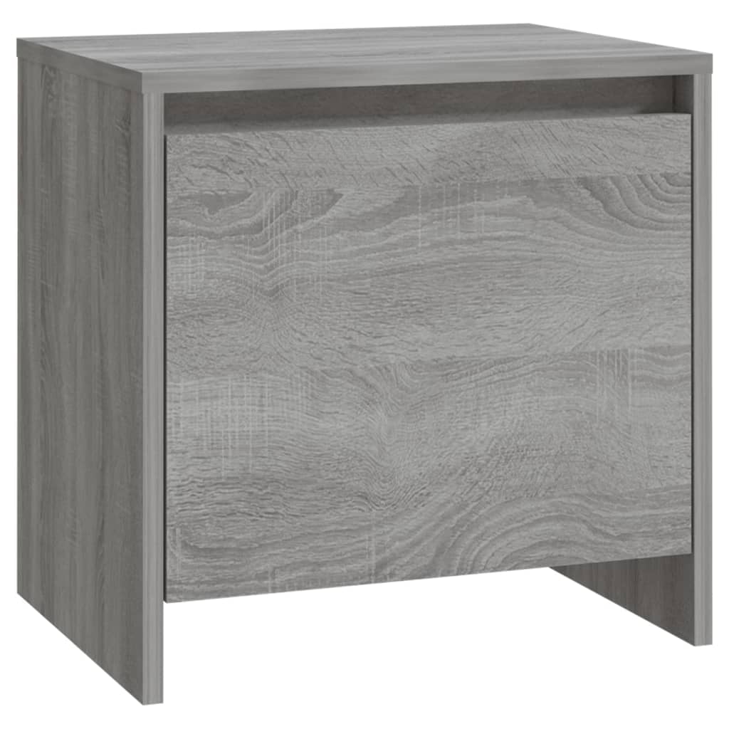 Nightstands, 2 pcs., gray oak, 45x34x44.5cm, wood