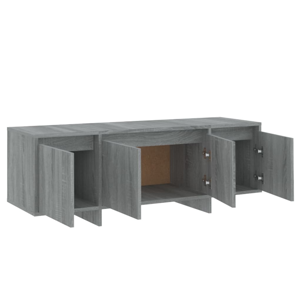Televizora skapītis, pelēks ozols, 120x30x40,5cm, MDF