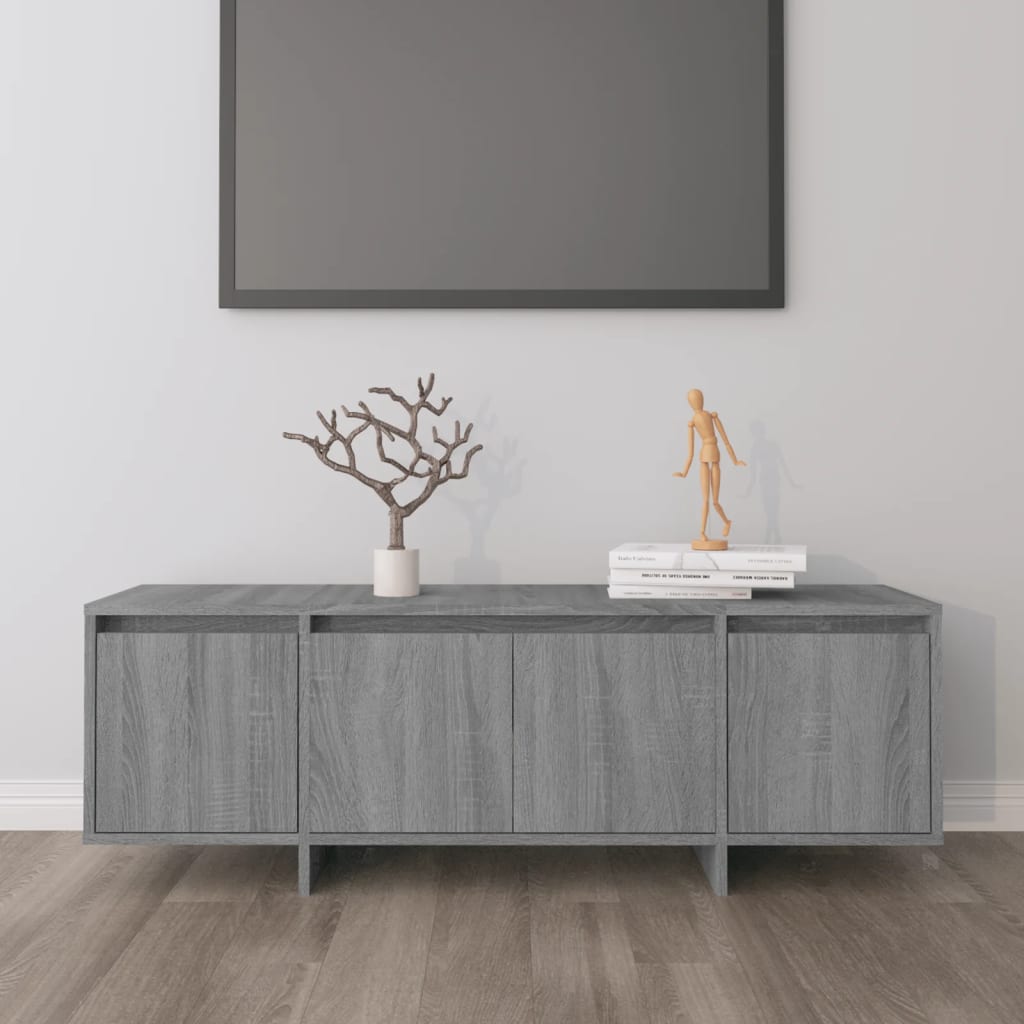 Televizora skapītis, pelēks ozols, 120x30x40,5cm, MDF