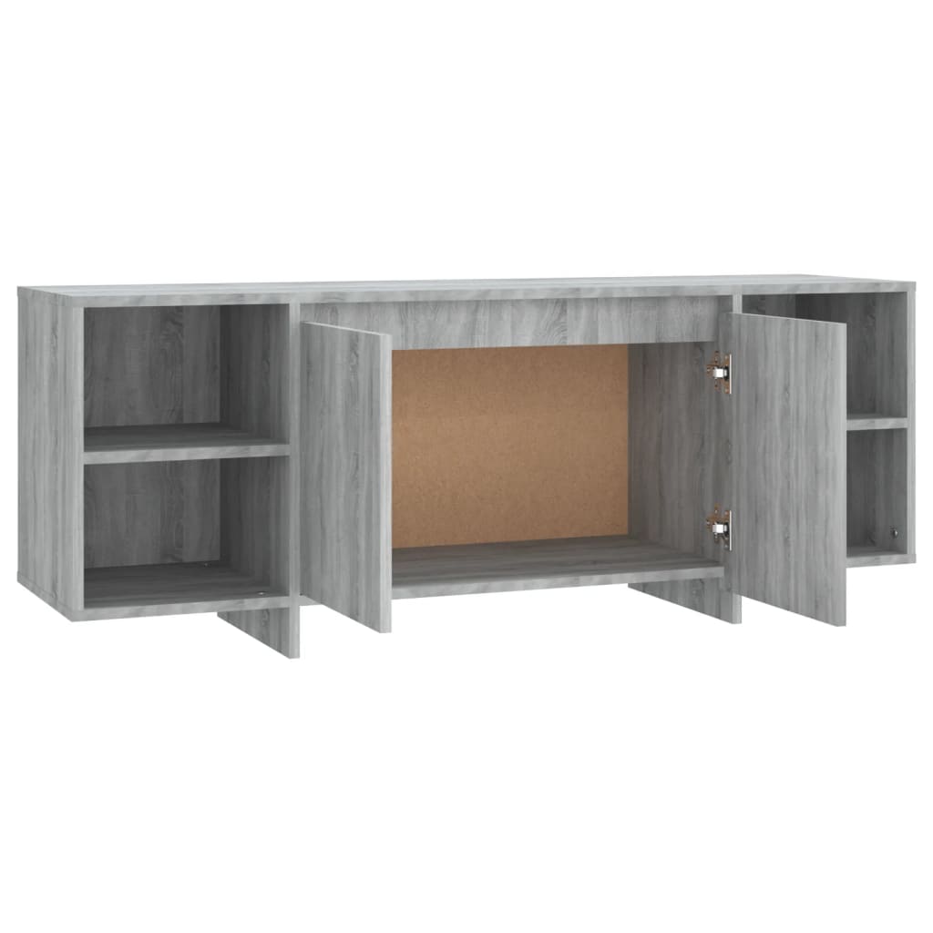 TV cabinet, grey oak, 130x35x50cm, particle board