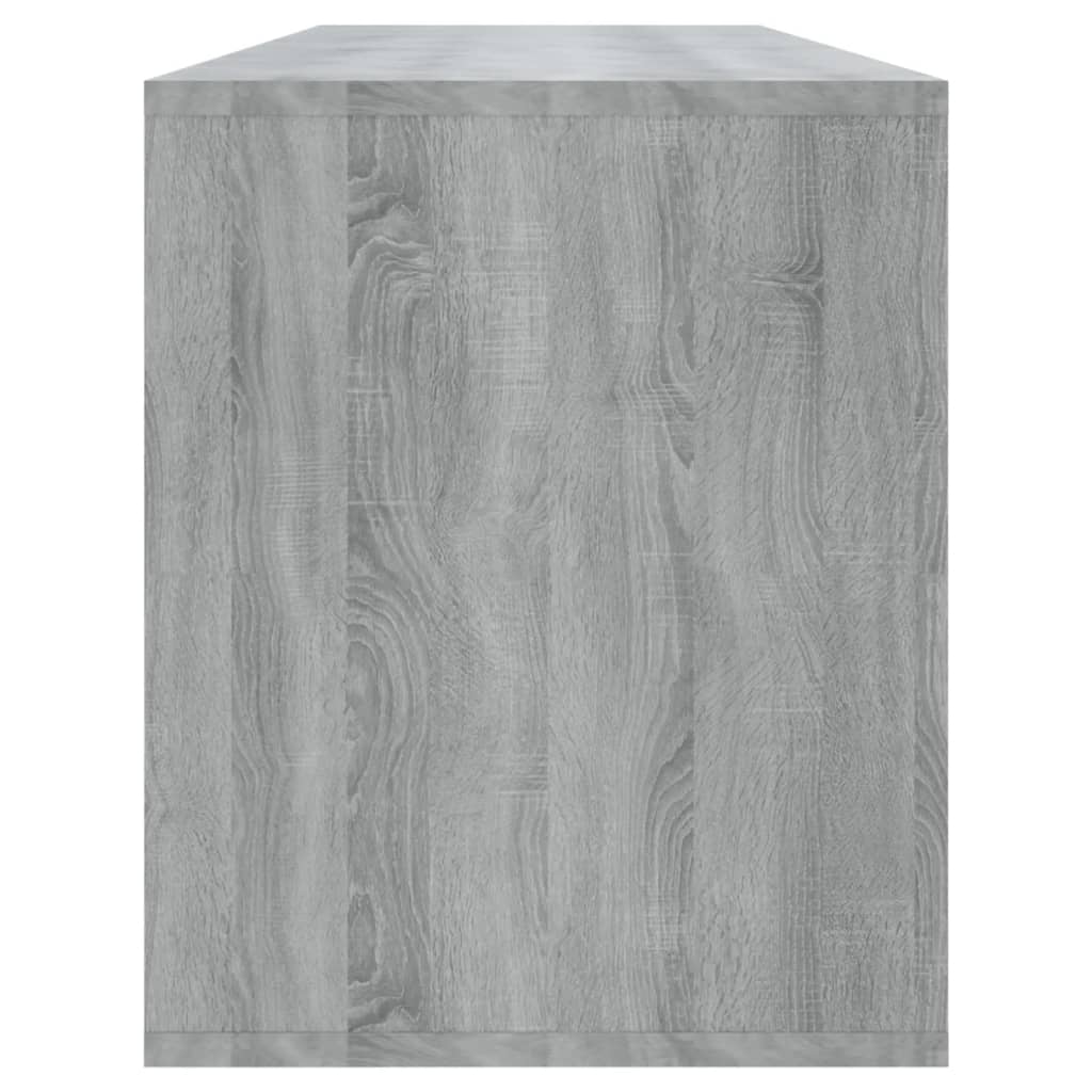 TV cabinet, grey oak, 130x35x50cm, particle board