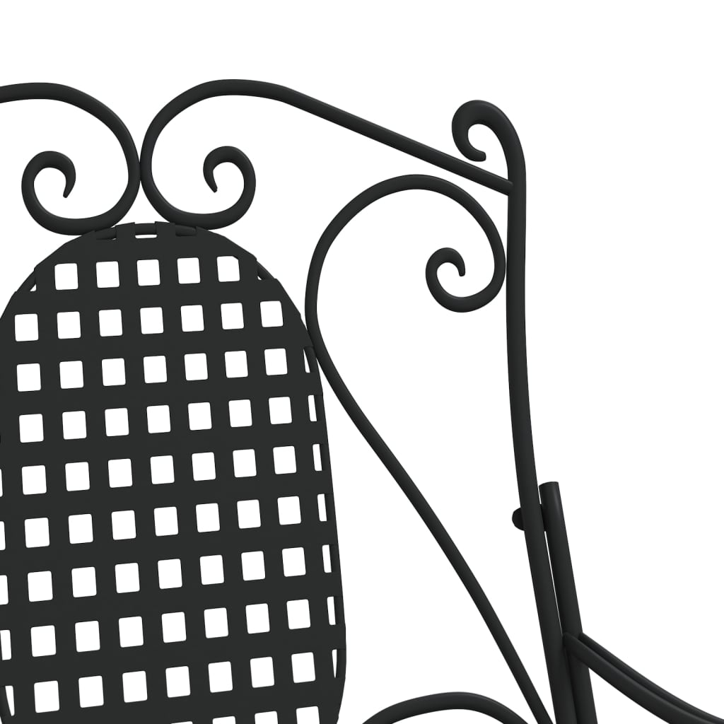 Swing bench, black, 84cm, steel