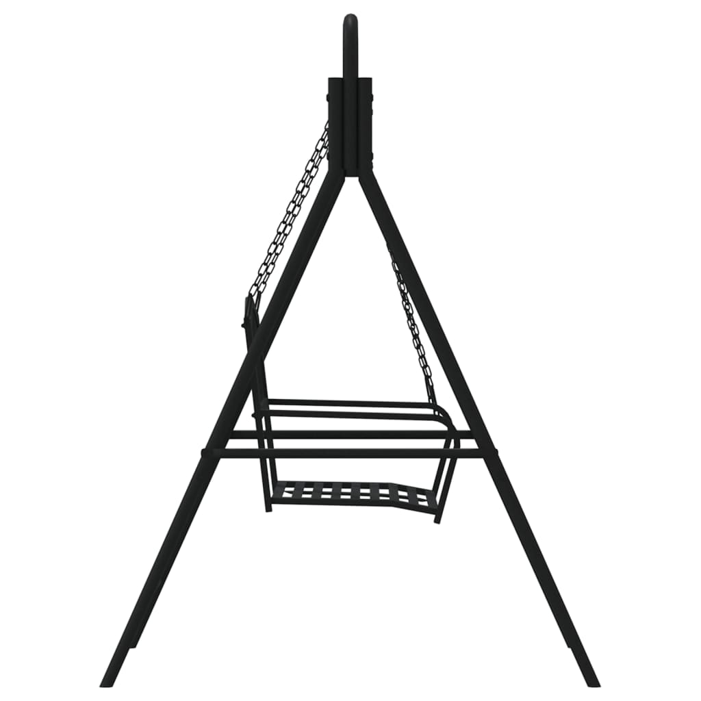 Šūpoles, melnā krāsā, 124cm, tērauds