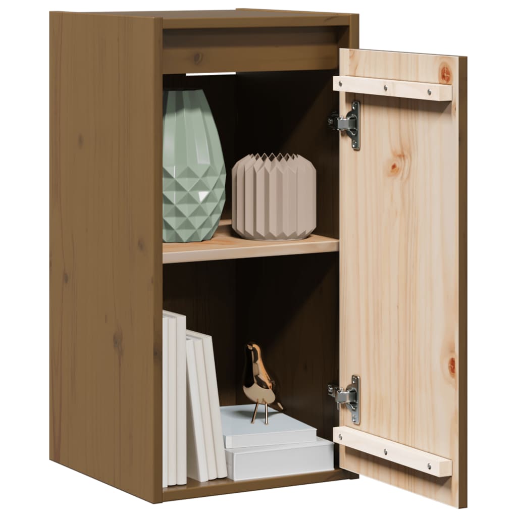 Wall cabinets, 2 pcs, honey brown, 30x30x60cm, pine