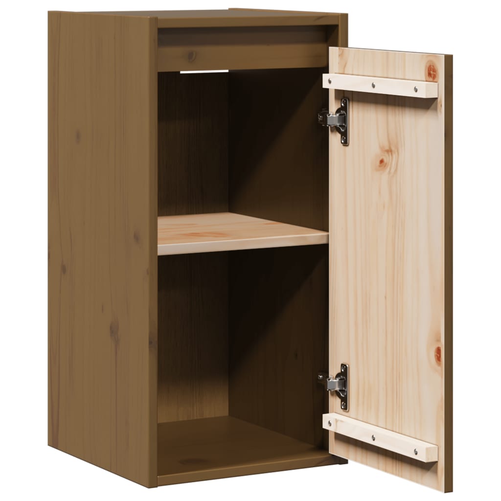 Wall cabinets, 2 pcs, honey brown, 30x30x60cm, pine