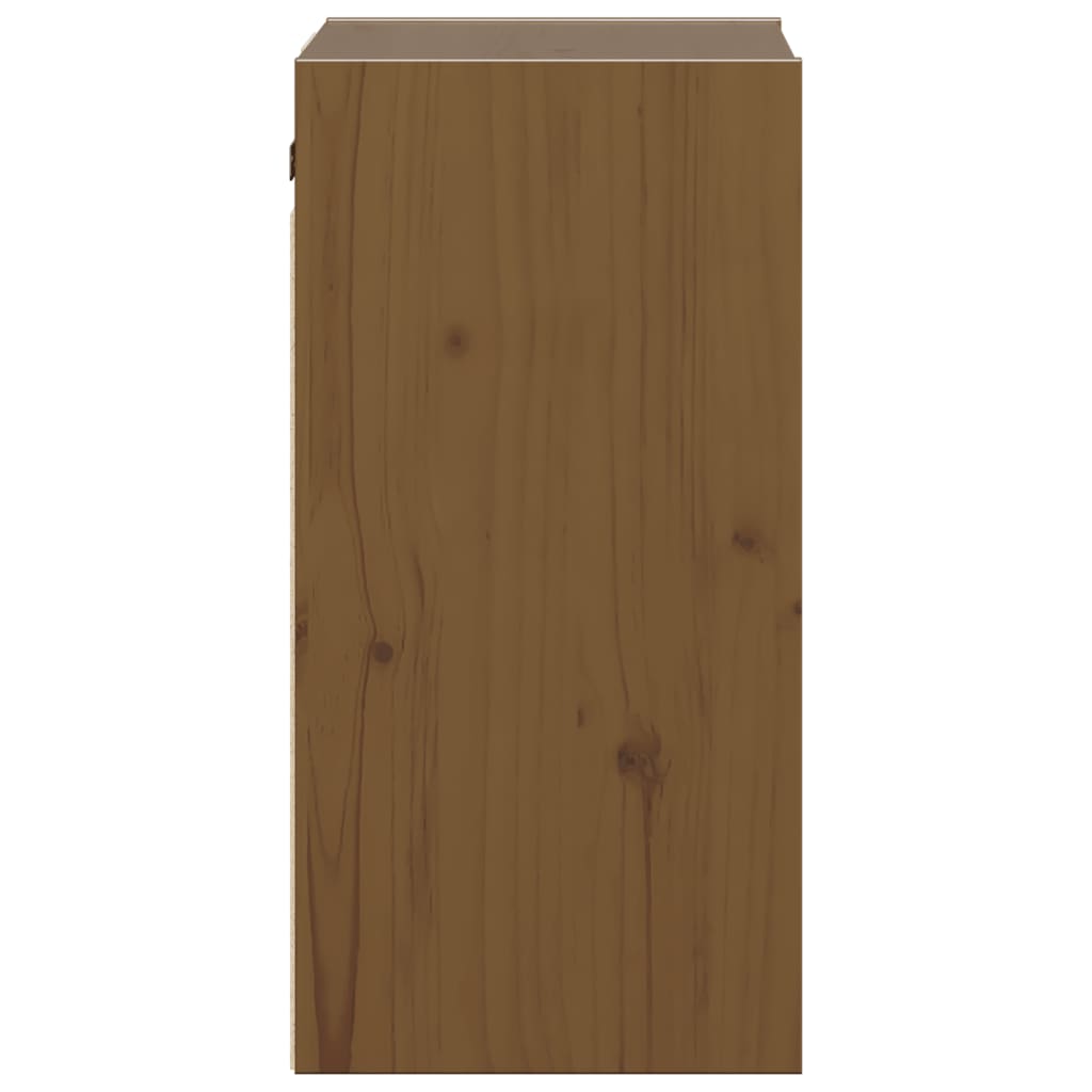 Wall cabinets, 2 pcs, honey brown, 30x30x60cm, pine