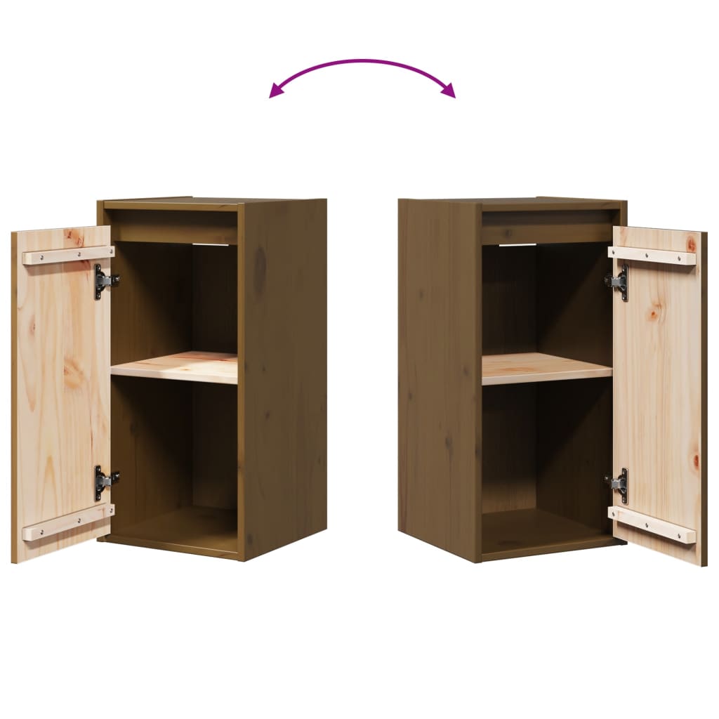 Wall cabinets, 2 pcs, honey brown, 30x30x60cm, pine