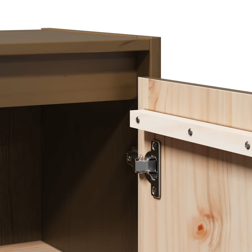 Wall cabinets, 2 pcs, honey brown, 30x30x60cm, pine