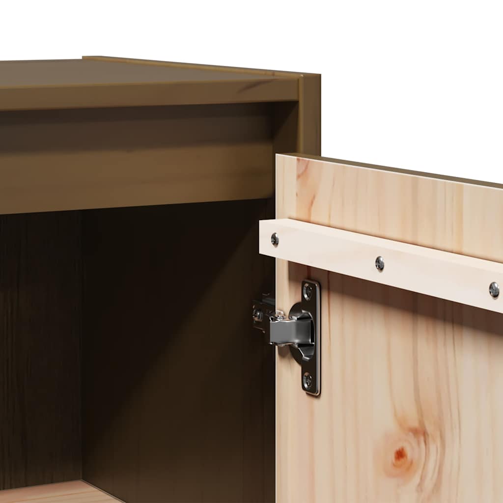 Wall cabinets, 2 pcs, honey brown, 30x30x60cm, pine