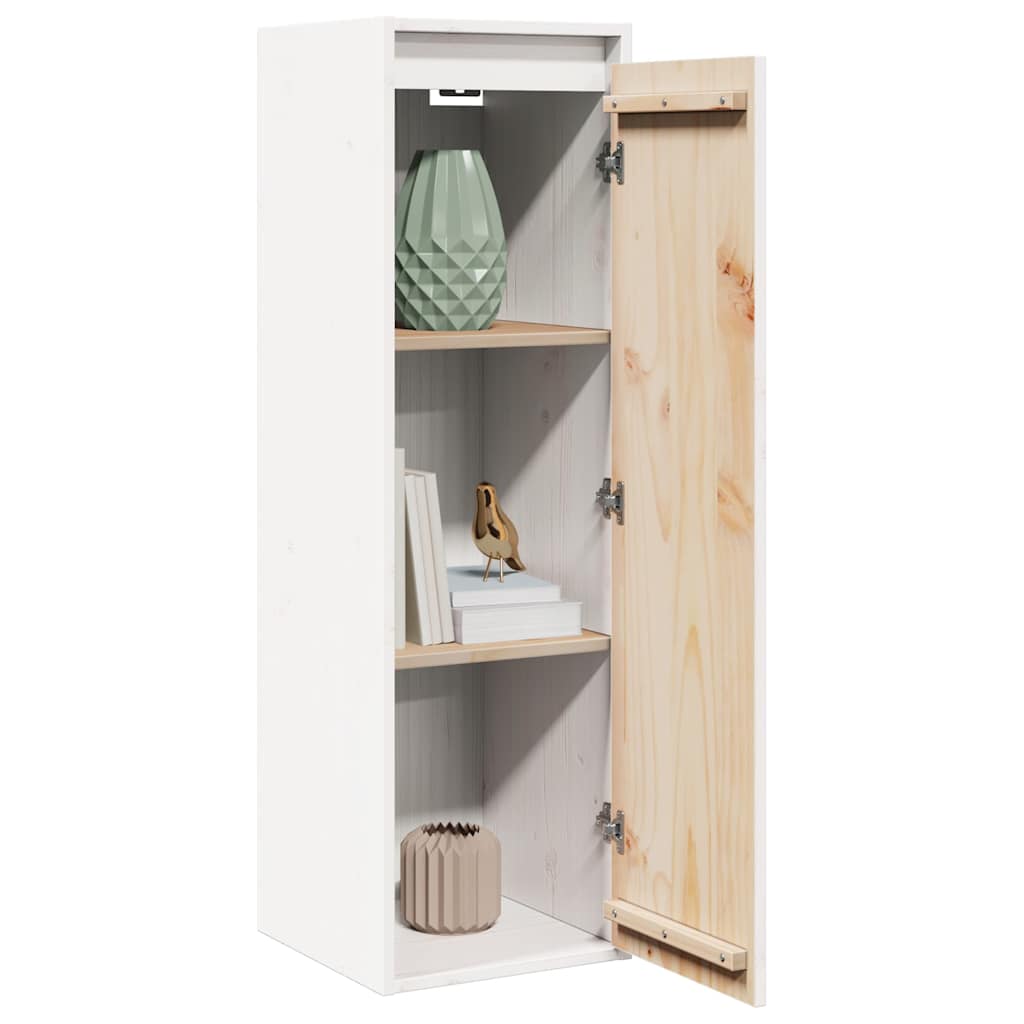 Wall cabinets, 2 pcs, white, 30x30x100cm, solid pine
