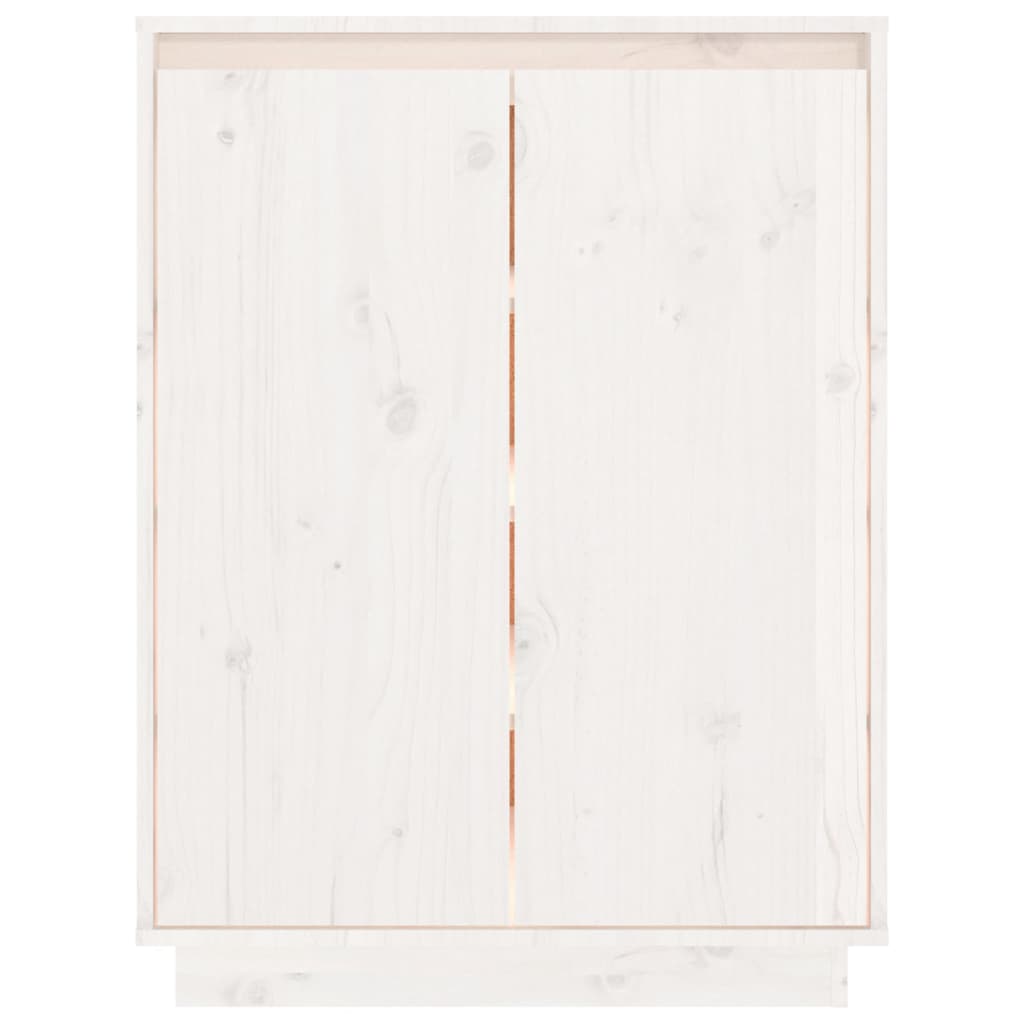 Shoe cabinet, white, 60x35x80cm, solid pine