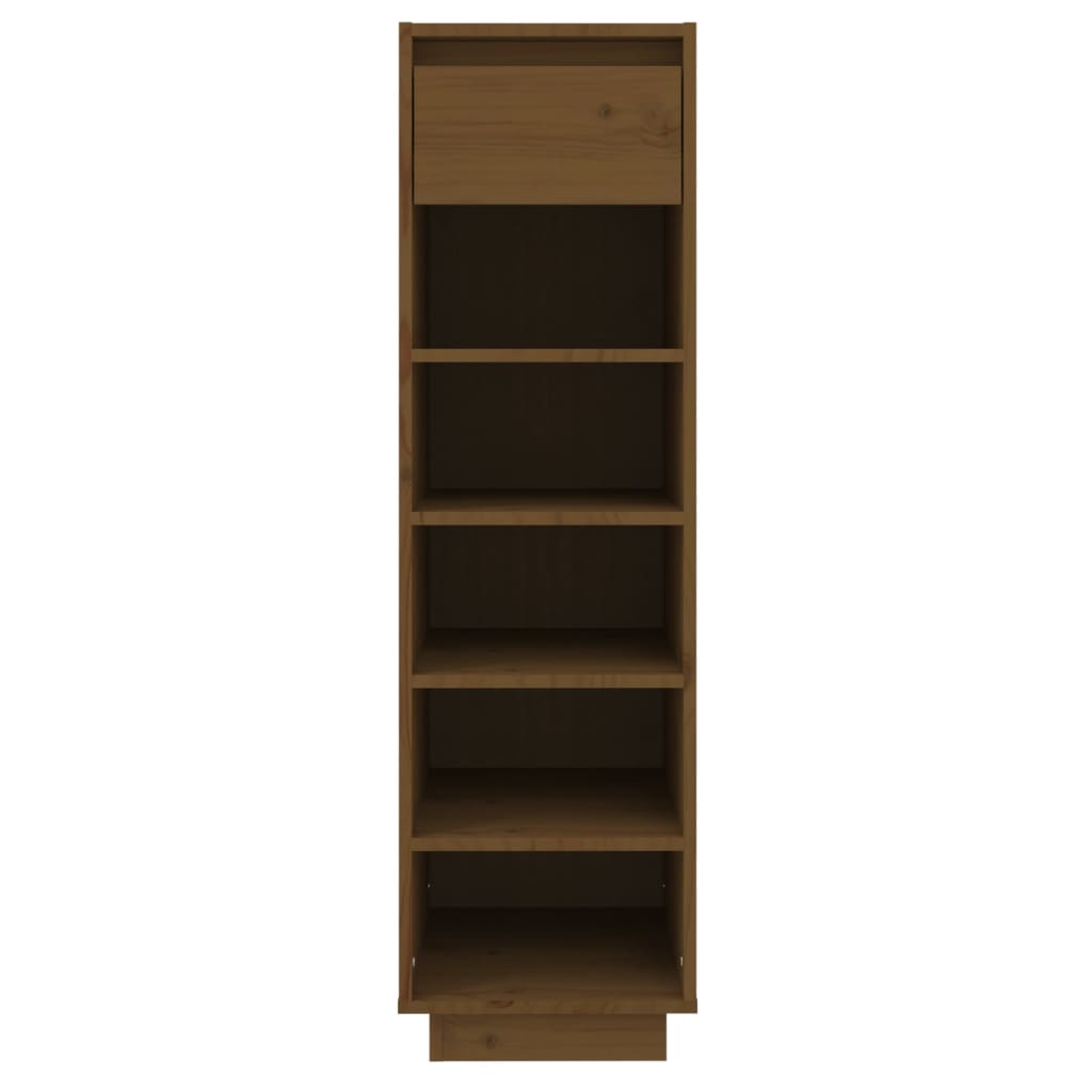 Shoe cabinet, honey brown, 30x34x105cm, solid pine