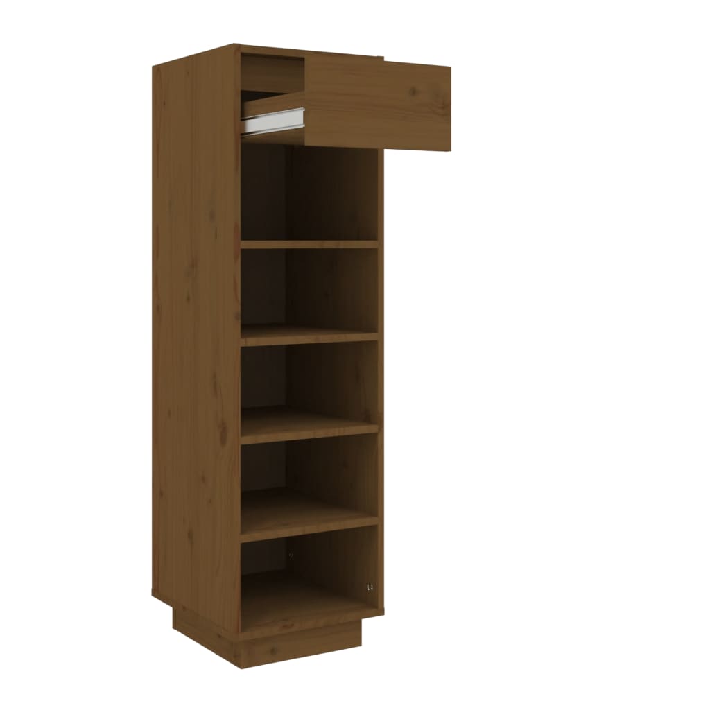 Shoe cabinet, honey brown, 30x34x105cm, solid pine