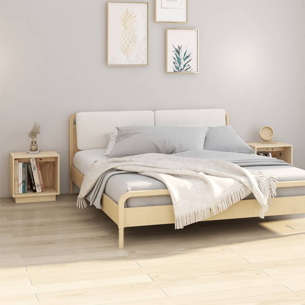 Bedside tables, 2 pcs., 40x30x40cm, solid pine