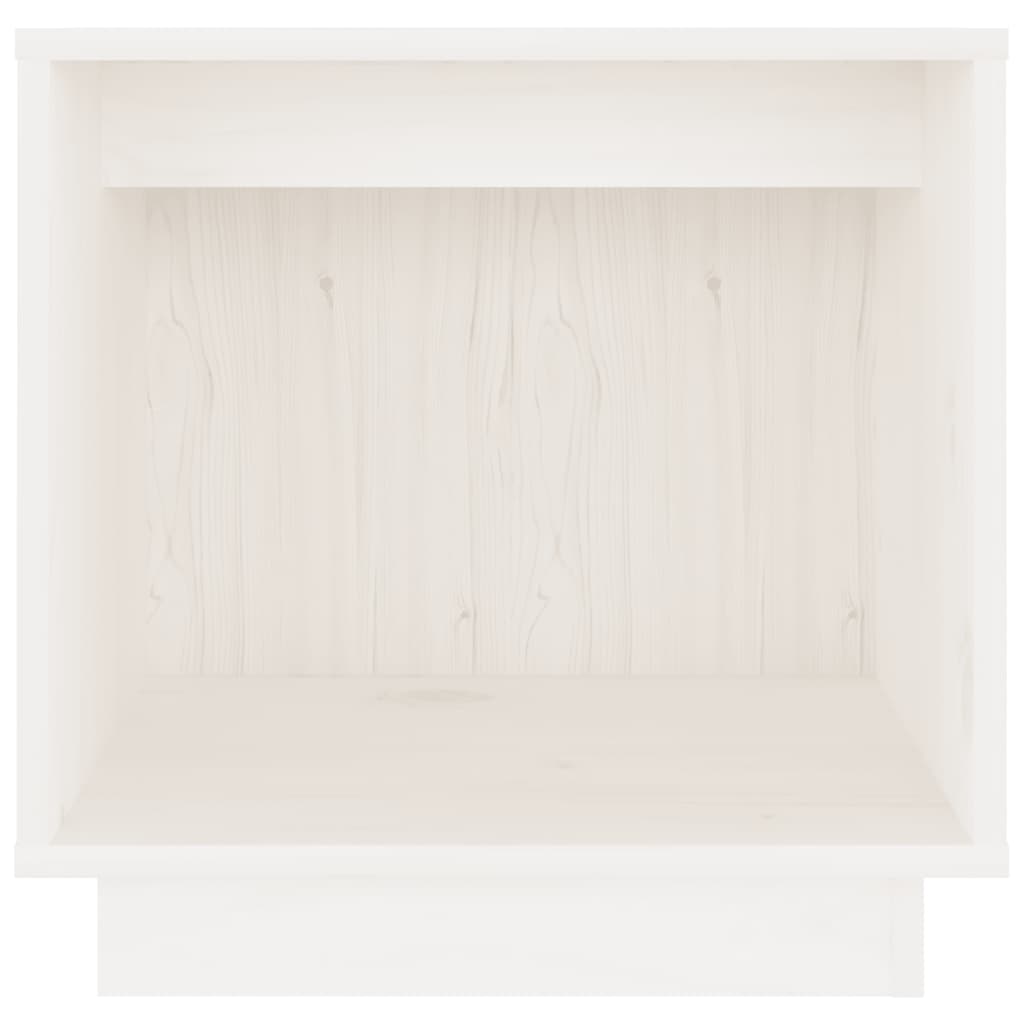 Bedside tables, 2 pcs, white, 40x30x40cm, solid pine