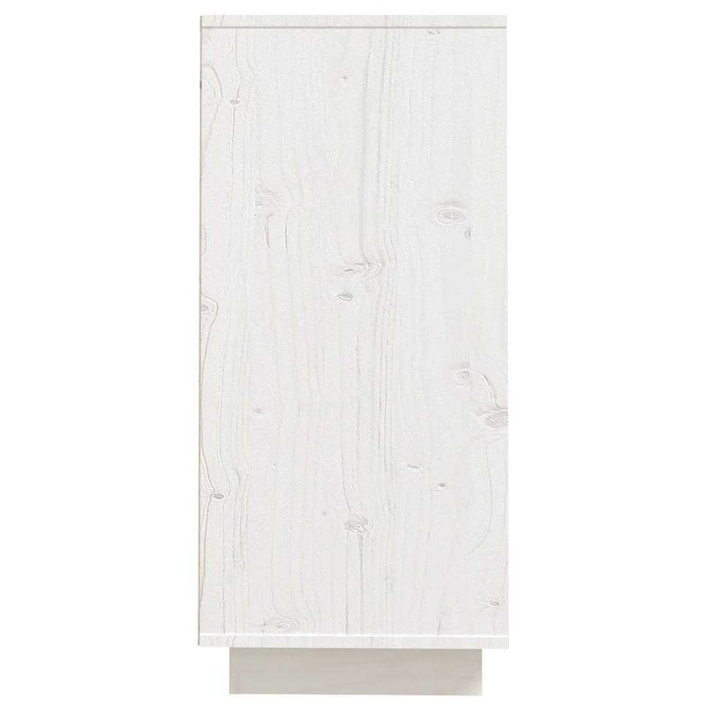 Sānu skapītis, balts, 60x34x75cm, priedes masīvkoks