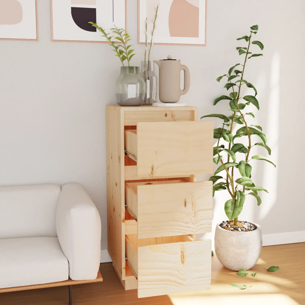 Side cabinet, 32x34x75cm, solid pine