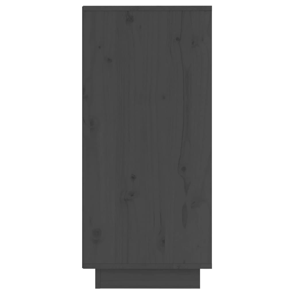 Bedside cabinets, 2 pcs., grey, 31.5x34x75cm, solid pine