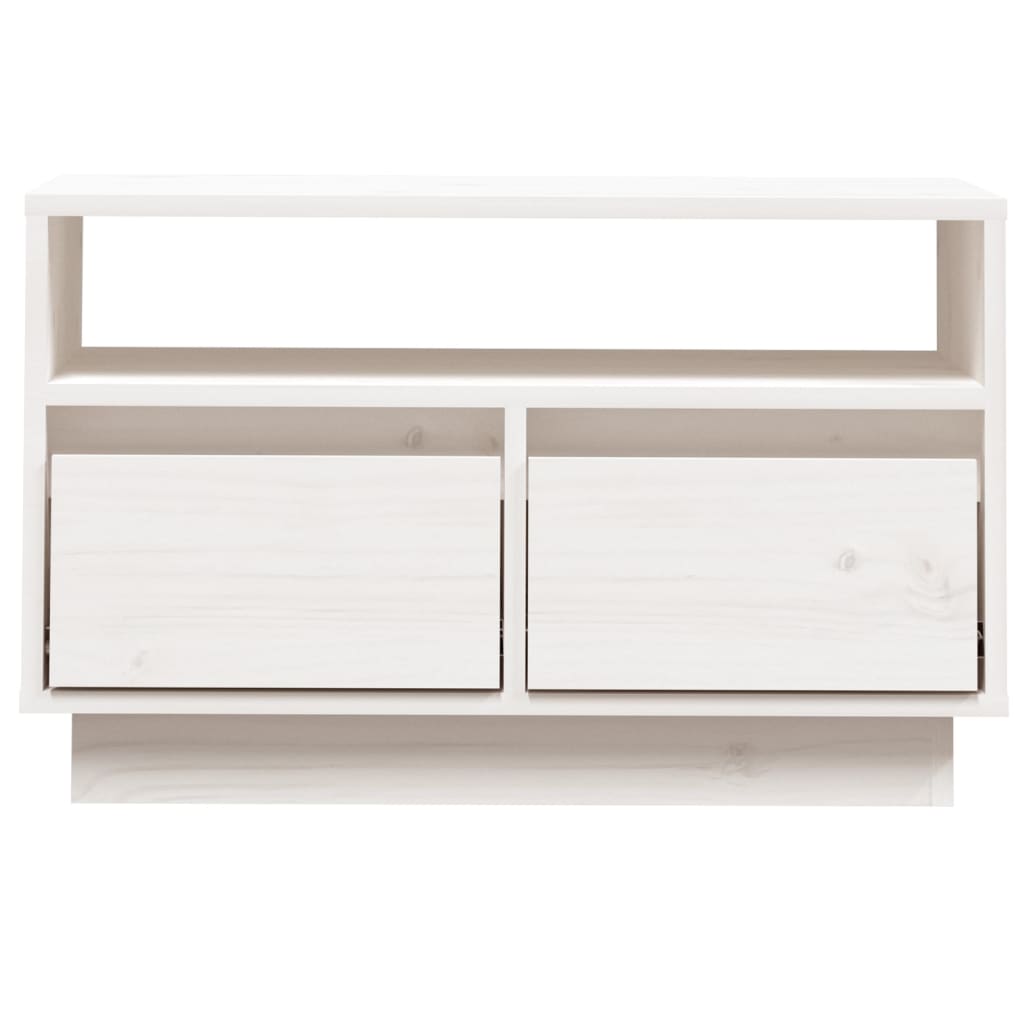 TV cabinet, white, 60x35x37cm, solid pine