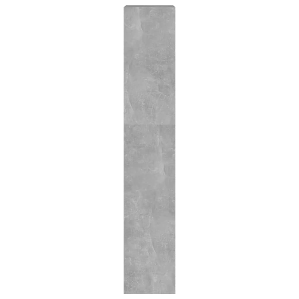 Grāmatu skapis/telpas sadalītājs, betona pelēks, 40x30x166 cm