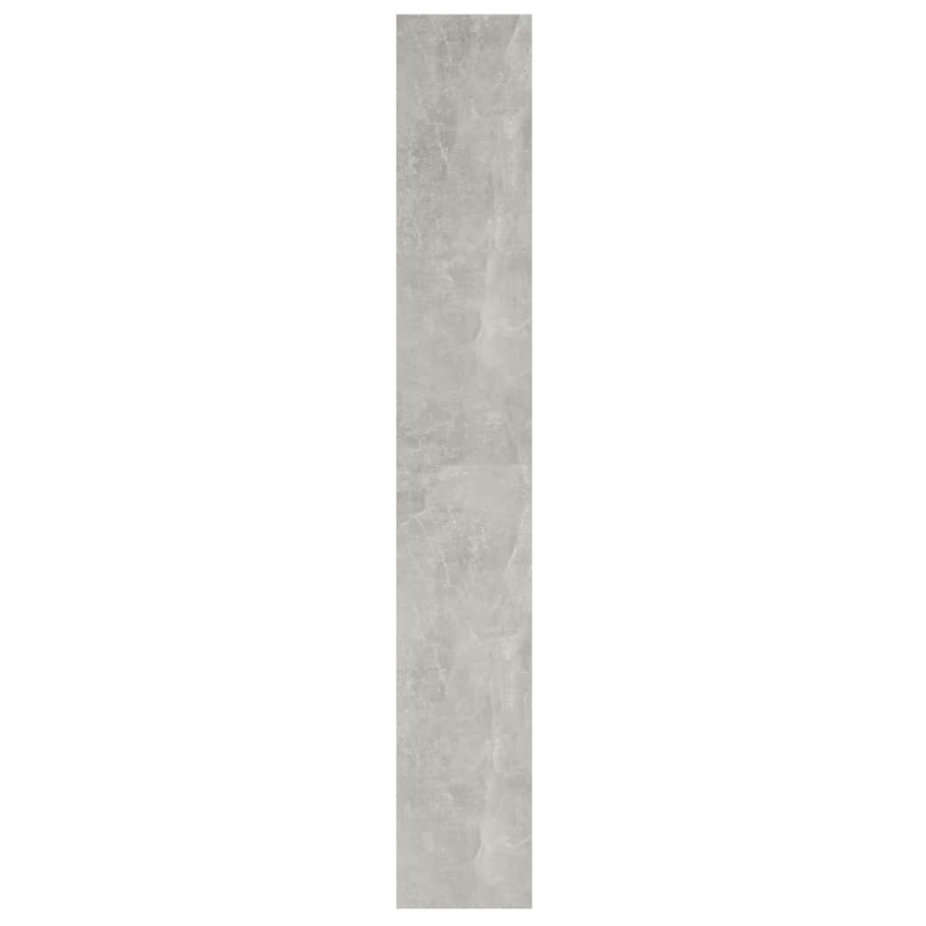 Spintelė knygoms/kambario pertvara, betono pilka, 40x30x198cm
