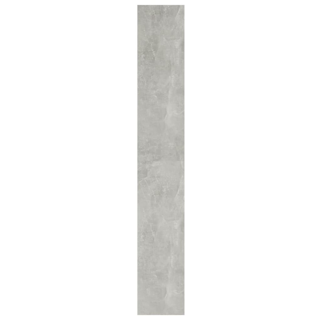 Grāmatu skapis/telpas sadalītājs, betona pelēks, 40x30x198cm