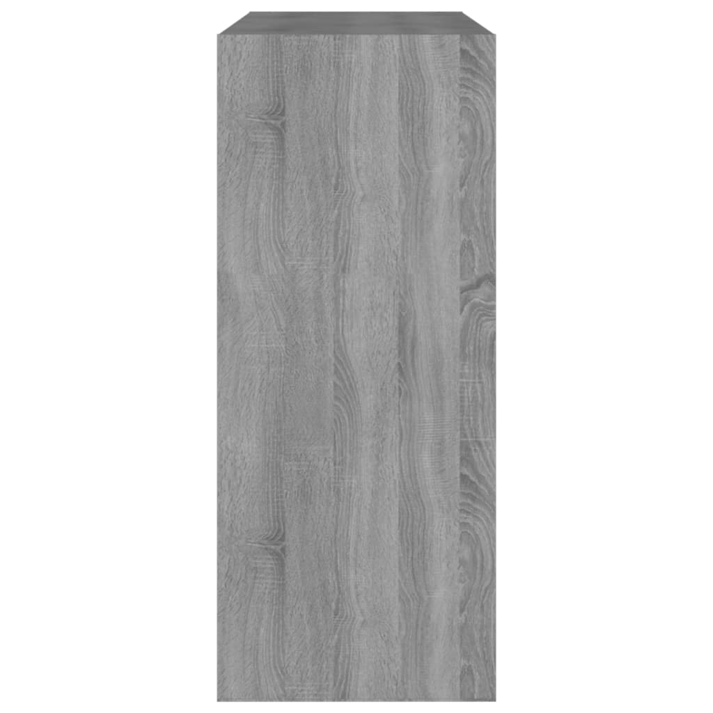 Grāmatu skapis/telpas sadalītājs, pelēks, 80x30x72cm