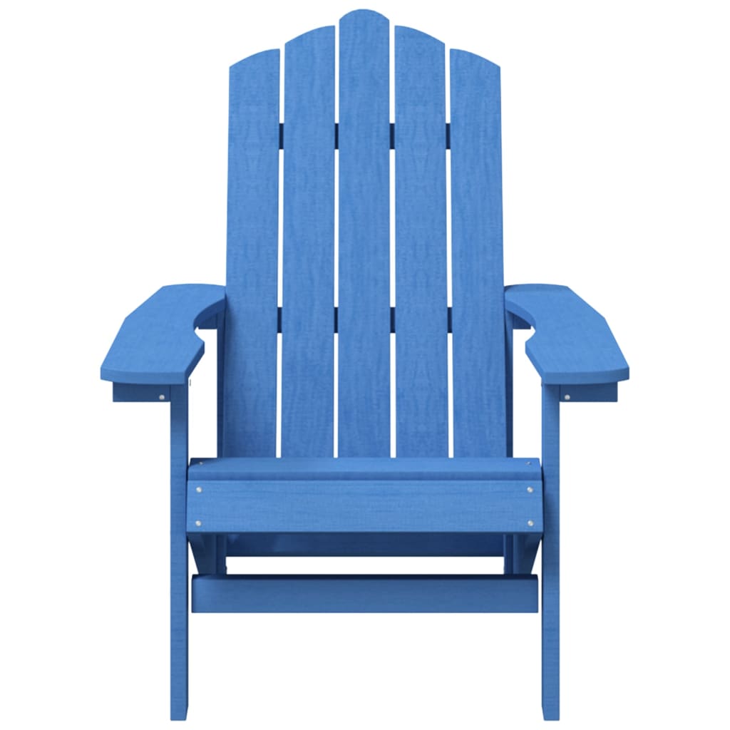 Sodo Adirondack kėdė su staliuku, mėlynos spalvos, HDPE
