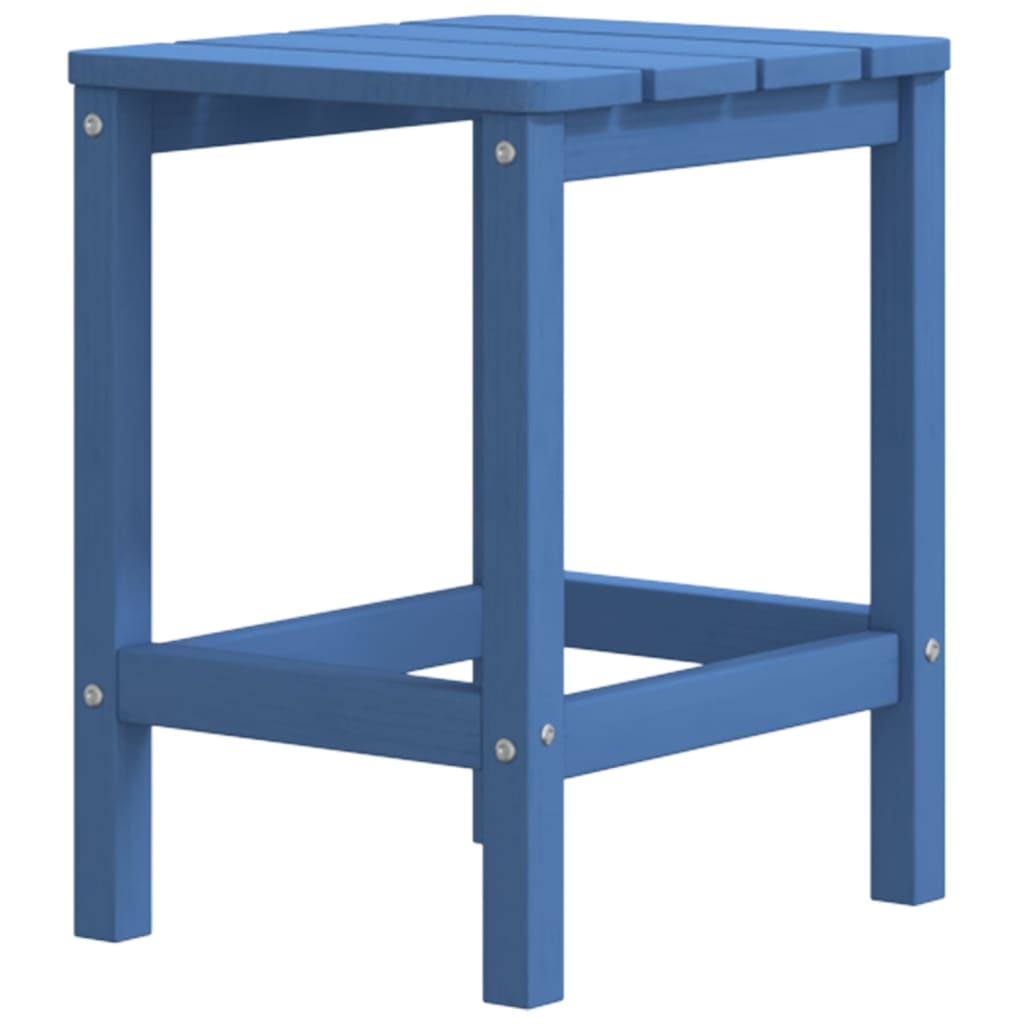 Sodo Adirondack kėdė su pakoja ir staliuku, mėlyna, HDPE