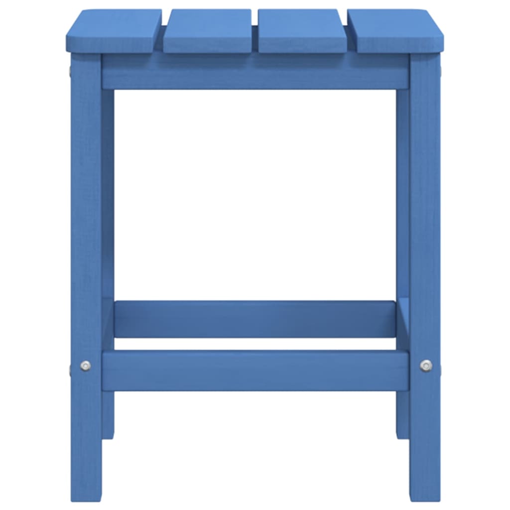 Sodo Adirondack kėdės su pakojomis ir staliuku, mėlynos, HDPE