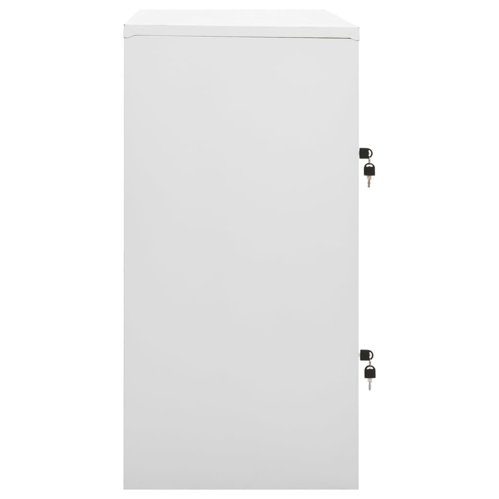 Cabinets, 5 pcs., grey/red, 90x45x92.5cm, steel