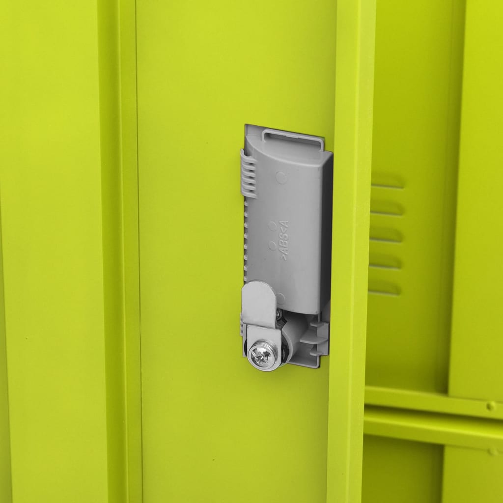 Cabinets, 5 pcs., gray/green, 90x45x92.5cm, steel