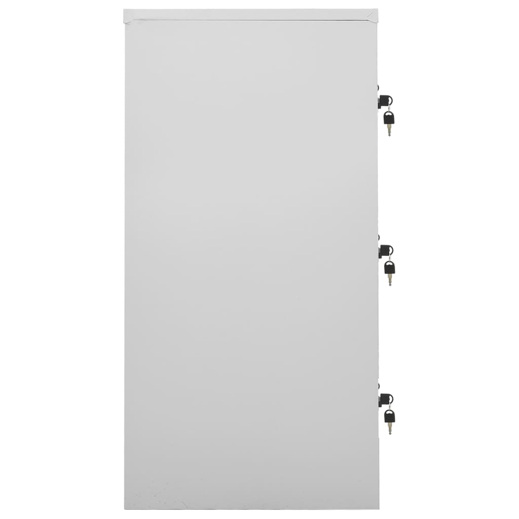 Spintelės, 5vnt., pilkos/žalios, 90x45x92,5cm, plienas
