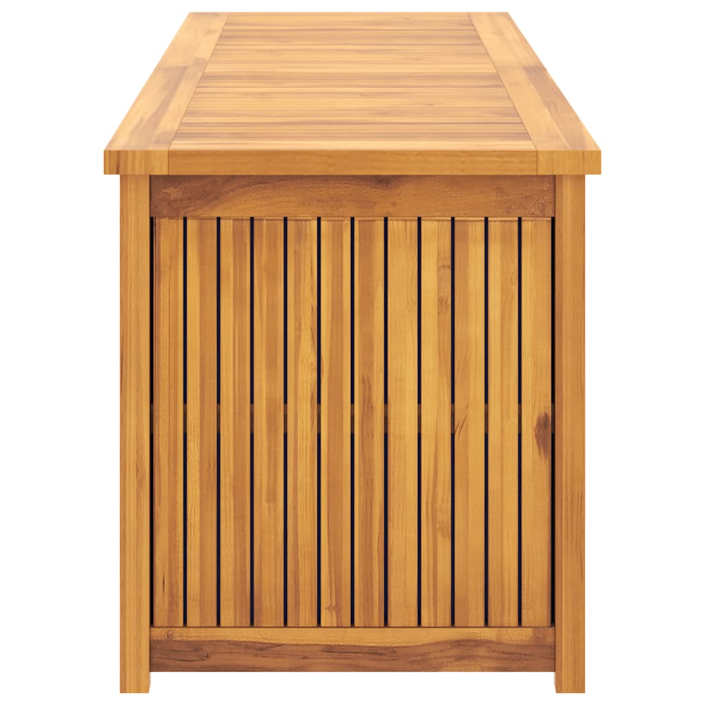 Garden storage box, 175x50x55cm, solid teak wood