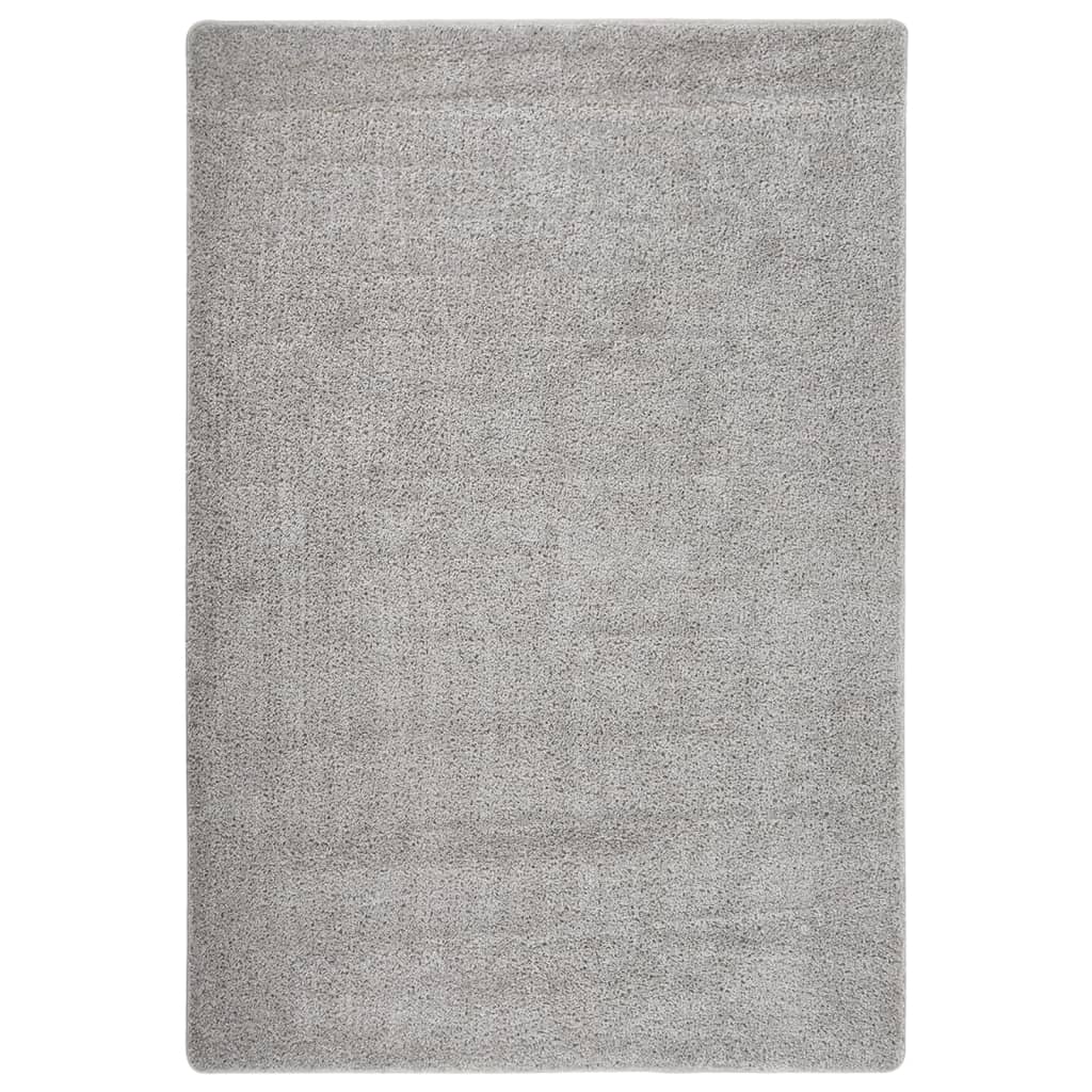 Shaggy rug, light grey, 120x170cm, non-slip